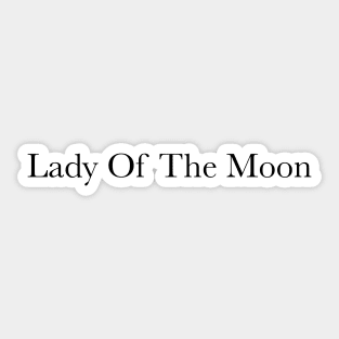 Lady Of The Moon Sticker